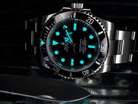 rolex watch lume.